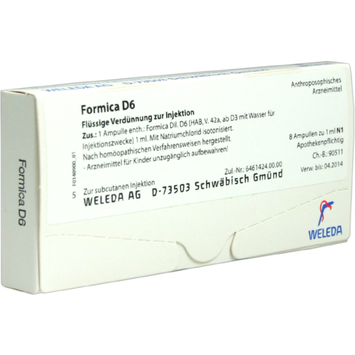 Verpackungsbild(Packshot) von FORMICA D 6 Ampullen