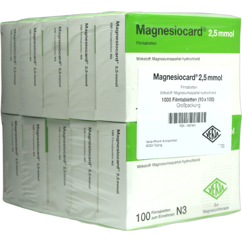 Verpackungsbild(Packshot) von MAGNESIOCARD 2,5 mmol Filmtabletten