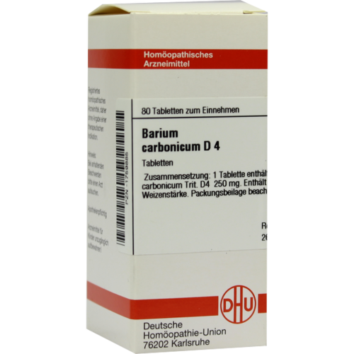 Verpackungsbild(Packshot) von BARIUM CARBONICUM D 4 Tabletten