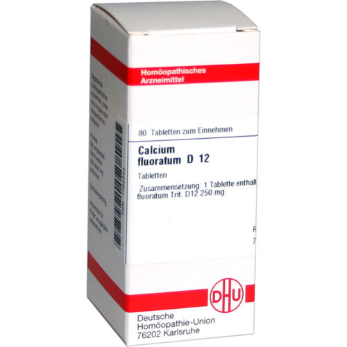 Verpackungsbild(Packshot) von CALCIUM FLUORATUM D 12 Tabletten