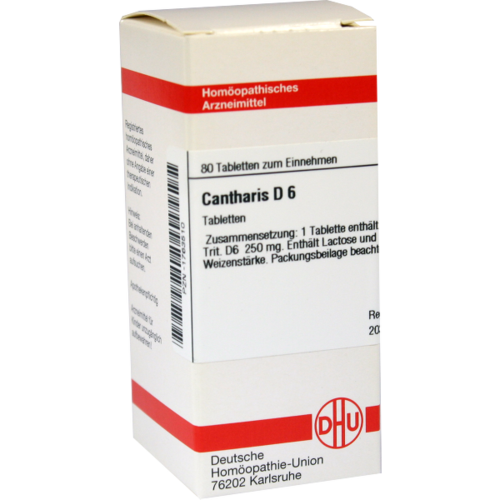 Verpackungsbild(Packshot) von CANTHARIS D 6 Tabletten