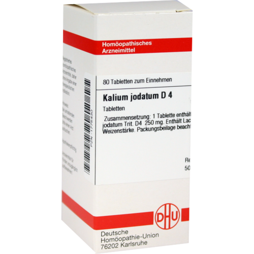 Verpackungsbild(Packshot) von KALIUM JODATUM D 4 Tabletten