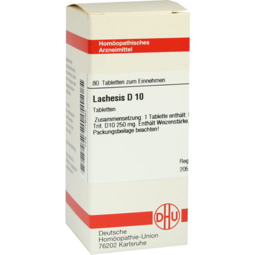 Verpackungsbild(Packshot) von LACHESIS D 10 Tabletten