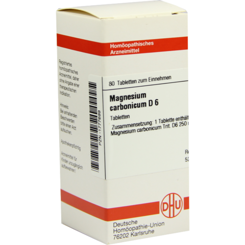 Verpackungsbild(Packshot) von MAGNESIUM CARBONICUM D 6 Tabletten