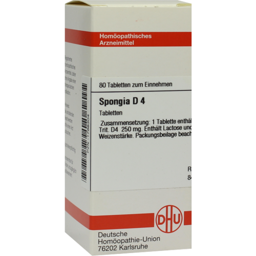 Verpackungsbild(Packshot) von SPONGIA D 4 Tabletten