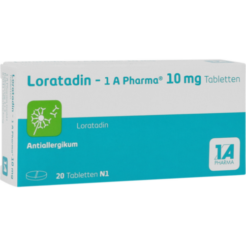 Verpackungsbild(Packshot) von LORATADIN-1A Pharma Tabletten