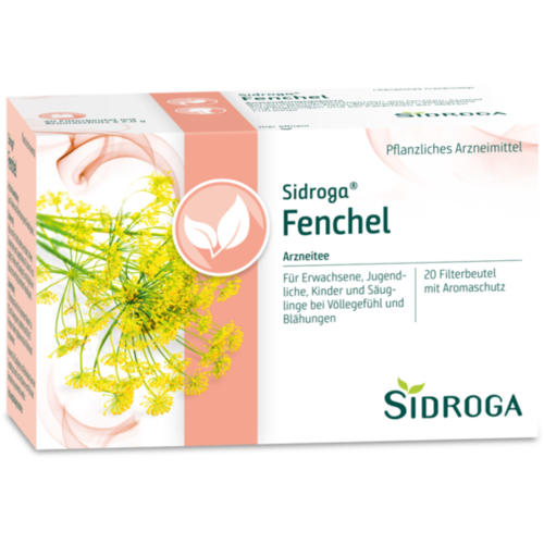 Verpackungsbild(Packshot) von SIDROGA Fenchel Tee Filterbeutel
