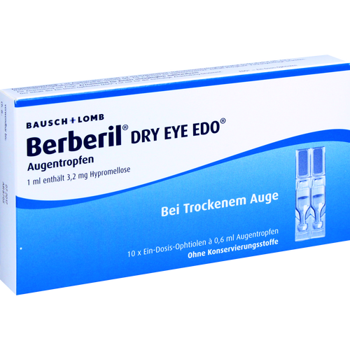 Verpackungsbild(Packshot) von BERBERIL Dry Eye EDO Augentropfen