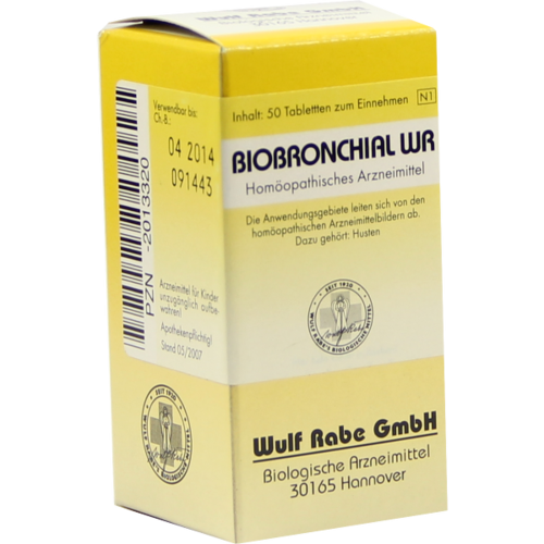 Verpackungsbild(Packshot) von BIOBRONCHIAL WR Tabletten