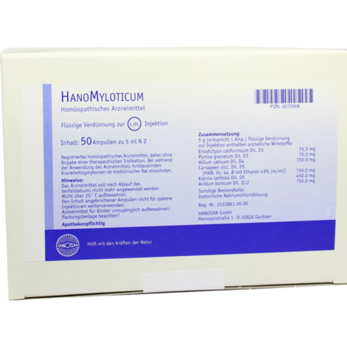 Verpackungsbild(Packshot) von HANOMYLOTICUM Injektionslösung