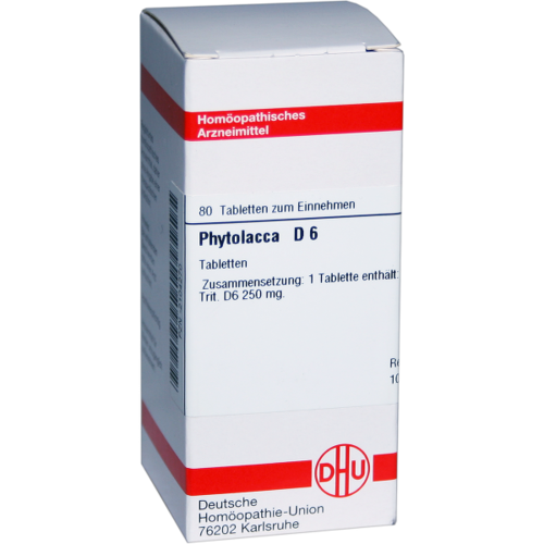 Verpackungsbild(Packshot) von PHYTOLACCA D 6 Tabletten