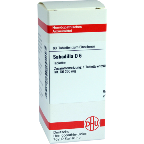 Verpackungsbild(Packshot) von SABADILLA D 6 Tabletten