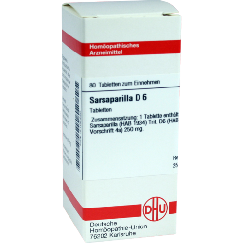 Verpackungsbild(Packshot) von SARSAPARILLA D 6 Tabletten