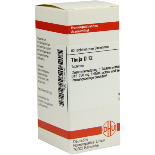 Verpackungsbild(Packshot) von THUJA D 12 Tabletten