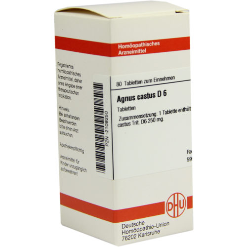 Verpackungsbild(Packshot) von AGNUS CASTUS D 6 Tabletten