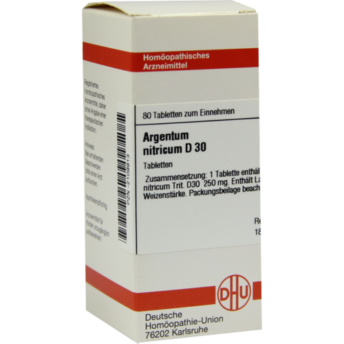 Verpackungsbild(Packshot) von ARGENTUM NITRICUM D 30 Tabletten