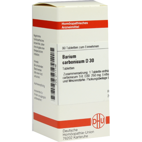 Verpackungsbild(Packshot) von BARIUM CARBONICUM D 30 Tabletten