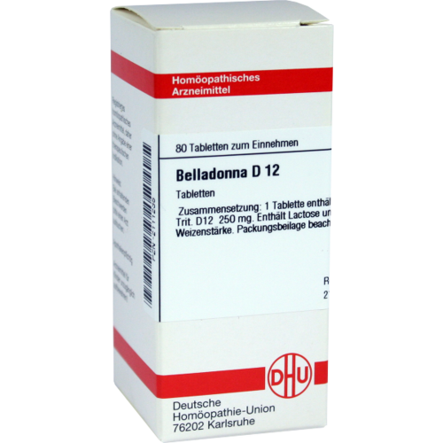 Verpackungsbild(Packshot) von BELLADONNA D 12 Tabletten