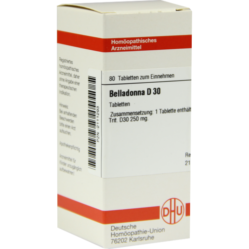 Verpackungsbild(Packshot) von BELLADONNA D 30 Tabletten