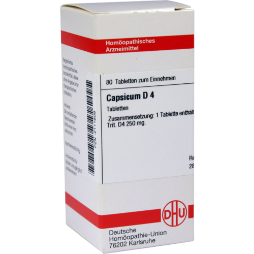 Verpackungsbild(Packshot) von CAPSICUM D 4 Tabletten