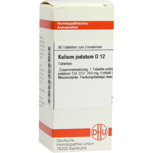 Verpackungsbild(Packshot) von KALIUM JODATUM D 12 Tabletten