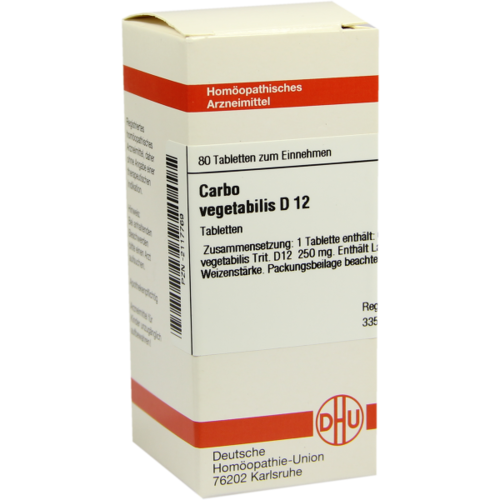 Verpackungsbild(Packshot) von CARBO VEGETABILIS D 12 Tabletten