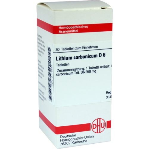 Verpackungsbild(Packshot) von LITHIUM CARBONICUM D 6 Tabletten