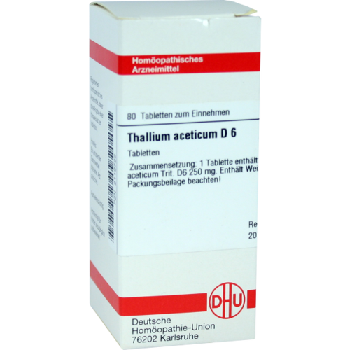 Verpackungsbild(Packshot) von THALLIUM ACETICUM D 6 Tabletten