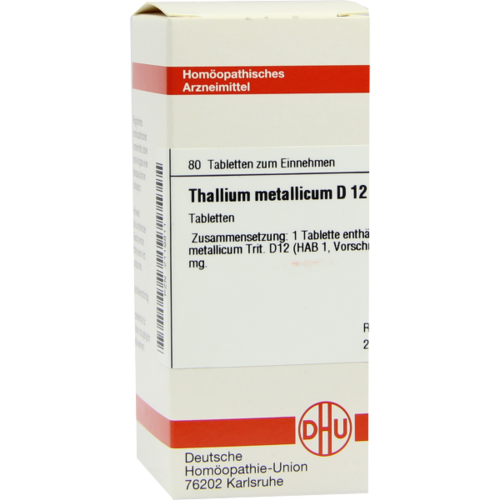 Verpackungsbild(Packshot) von THALLIUM METALLICUM D 12 Tabletten