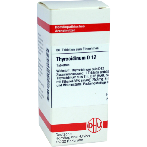 Verpackungsbild(Packshot) von THYREOIDINUM D 12 Tabletten