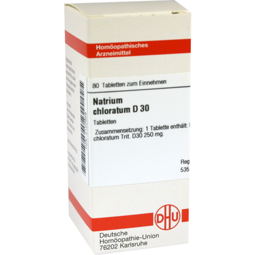 Verpackungsbild(Packshot) von NATRIUM CHLORATUM D 30 Tabletten