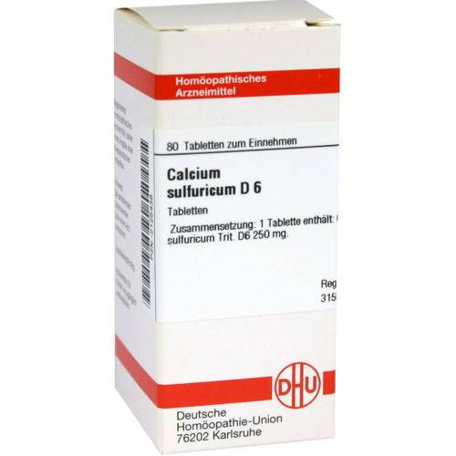 Verpackungsbild(Packshot) von CALCIUM SULFURICUM D 6 Tabletten
