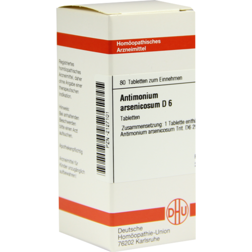 Verpackungsbild(Packshot) von ANTIMONIUM ARSENICOSUM D 6 Tabletten