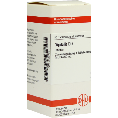 Verpackungsbild(Packshot) von DIGITALIS D 6 Tabletten