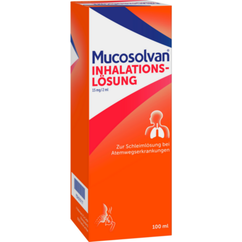 Verpackungsbild(Packshot) von MUCOSOLVAN Inhalationslösung 15 mg Lsg.f.Vernebler