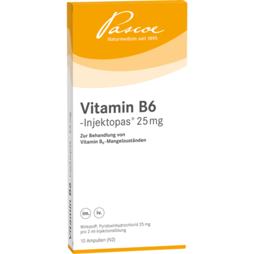 Verpackungsbild(Packshot) von VITAMIN B6-INJEKTOPAS 25 mg Injektionslösung