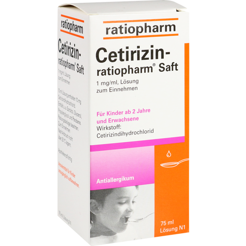Verpackungsbild(Packshot) von CETIRIZIN-ratiopharm Saft