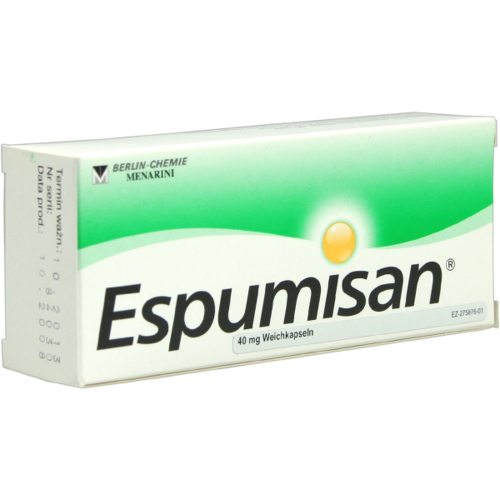 Verpackungsbild(Packshot) von ESPUMISAN 40 mg Weichkapseln