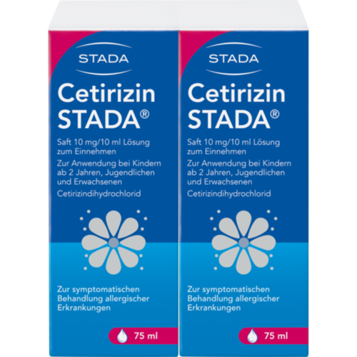Verpackungsbild(Packshot) von CETIRIZIN STADA Saft 10 mg/10 ml