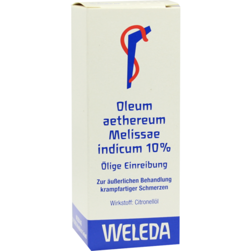 Verpackungsbild(Packshot) von OLEUM AETHEREUM melissae indicum 10%