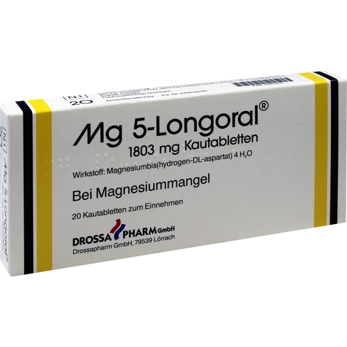 Verpackungsbild(Packshot) von MG 5 LONGORAL Kautabletten
