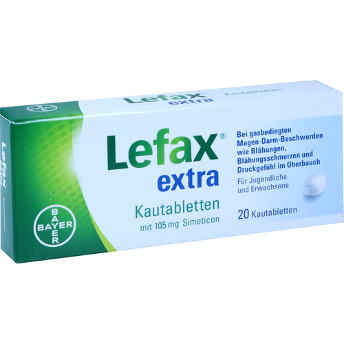 Verpackungsbild(Packshot) von LEFAX extra Kautabletten