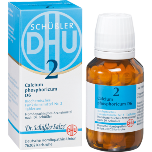 Verpackungsbild(Packshot) von BIOCHEMIE DHU 2 Calcium phosphoricum D 6 Tabletten