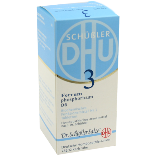Verpackungsbild(Packshot) von BIOCHEMIE DHU 3 Ferrum phosphoricum D 6 Tabletten
