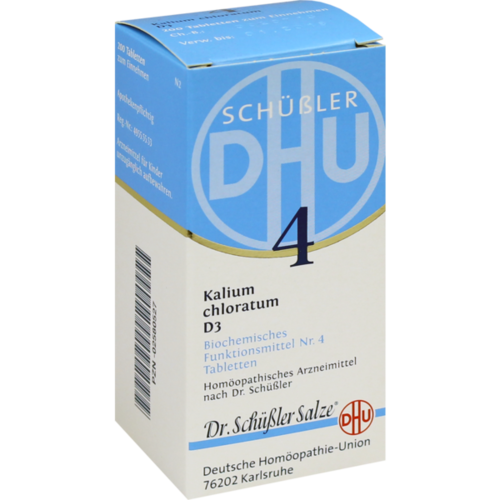 Verpackungsbild(Packshot) von BIOCHEMIE DHU 4 Kalium chloratum D 3 Tabletten