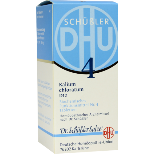 Verpackungsbild(Packshot) von BIOCHEMIE DHU 4 Kalium chloratum D 12 Tabletten