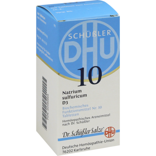 Verpackungsbild(Packshot) von BIOCHEMIE DHU 10 Natrium sulfuricum D 3 Tabletten