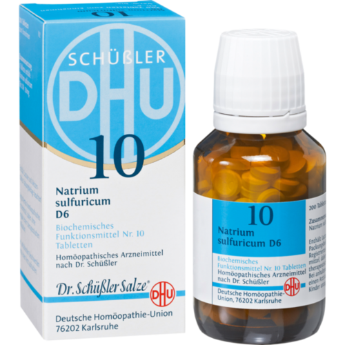 Verpackungsbild(Packshot) von BIOCHEMIE DHU 10 Natrium sulfuricum D 6 Tabletten