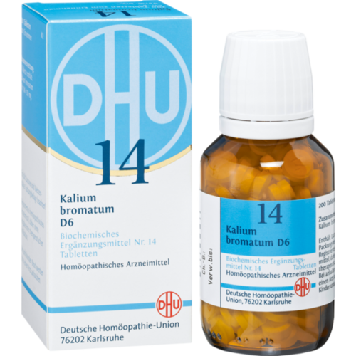 Verpackungsbild(Packshot) von BIOCHEMIE DHU 14 Kalium bromatum D 6 Tabletten