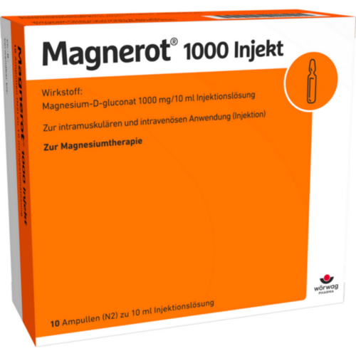 Verpackungsbild(Packshot) von MAGNEROT 1000 Injekt Ampullen